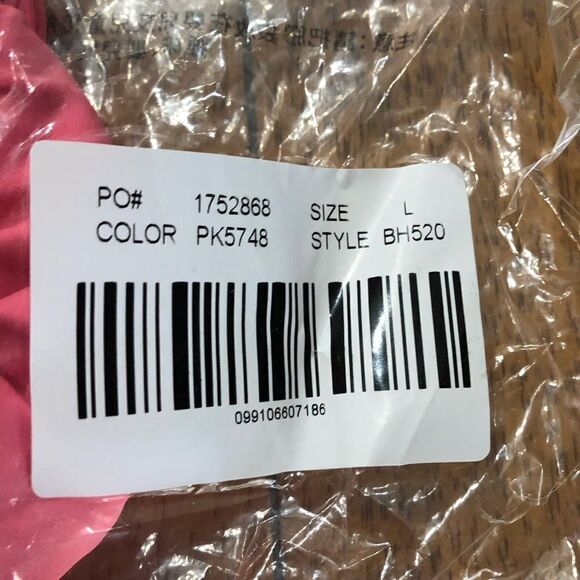 J Crew Pink Curved Waist Cheeky String Bikini Bottom w/Beads - L - Picture 10 of 10